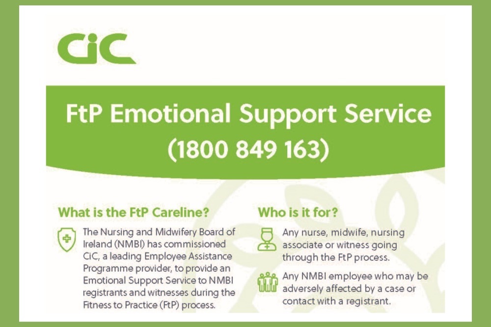 Emotional Support Service for Registrants Involved in FTP Inquiries
