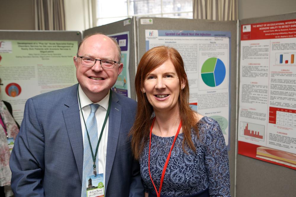 Dermot Manning NMBI Board member and Mary Doolan NMBI Professional Officer