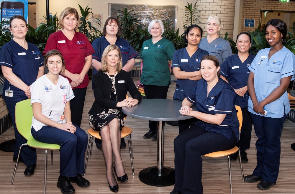 Áine Lynch and her colleagues at Tallaght University Hospital