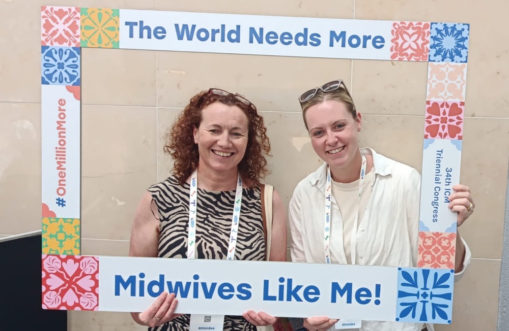 Dr Karn Cliffe with Úna Rogers