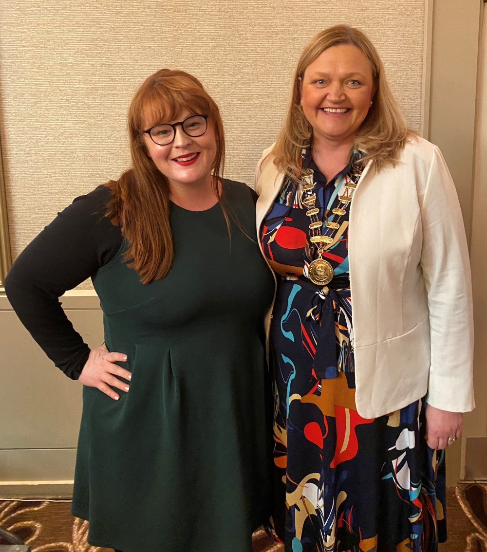 Pictured (left to right): Katie Essene Deevy and NMBI President, Essene Cassidy