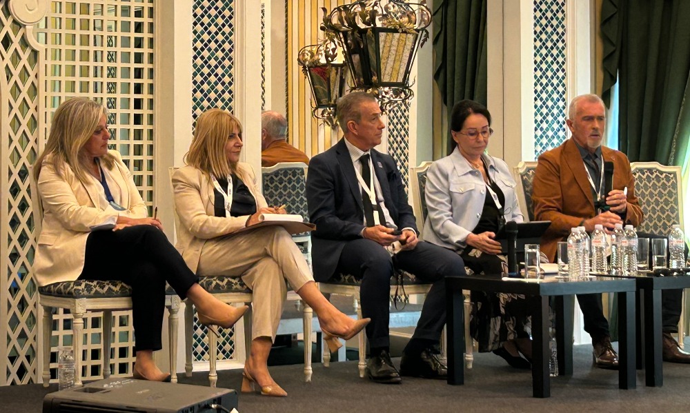 Professor Thomas Kearns speaking on a panel