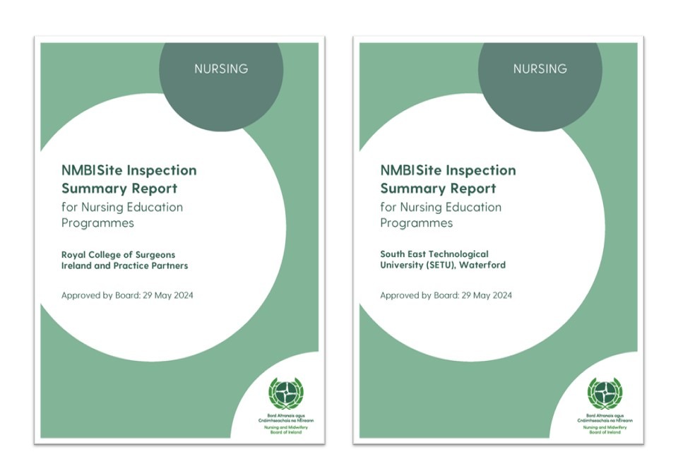 Site Inspection Reports for SETU and RCSI