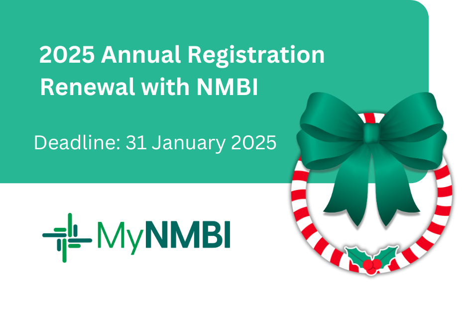 2025 annual registration renewal with NMBI