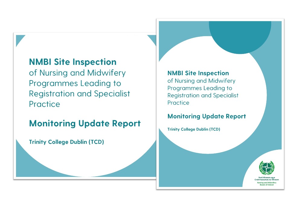 site inspection monitoring report for Trinity College Dublin (TCD).